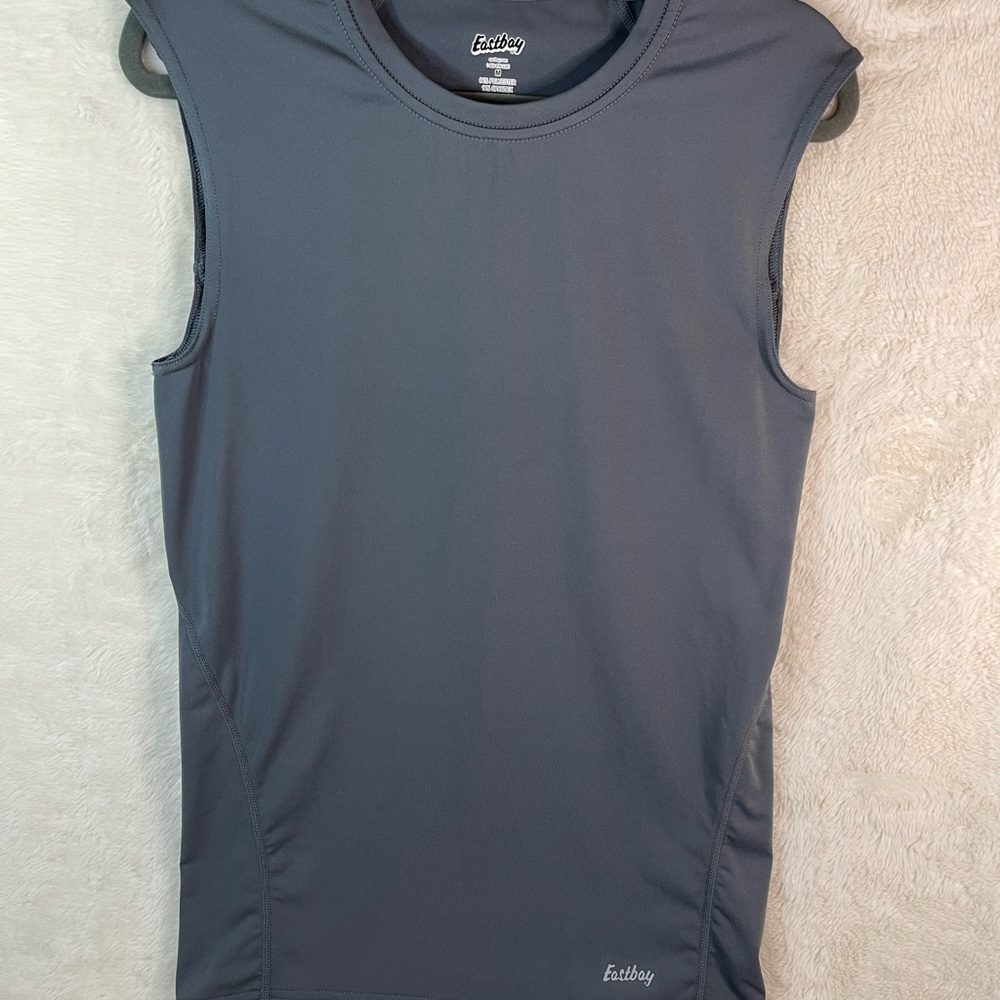 Eastbay Sleeveless Dark Gray Athletic Shirt – Lightweight Performance